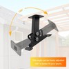 Wdwlbsm 3Pcs Roof Riser Brackets Adjustable Pergola Roof Riser Beam