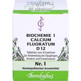 Biochemie 1 Calcium Fluoratum D 12 Tablets Pack of 80