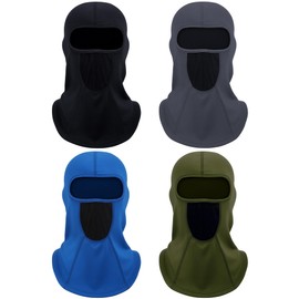 Eurzom 4 Pcs Winter Balaclava Ski Mask with Breathable Holes Windproof Winter Fleece Neck and Face Warmer for Men Women Cold Weather