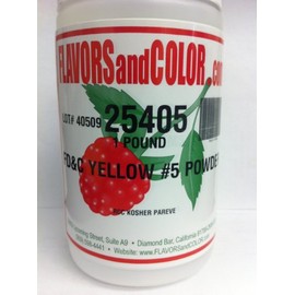 FD&C Yellow #5 Powder 454 Grams