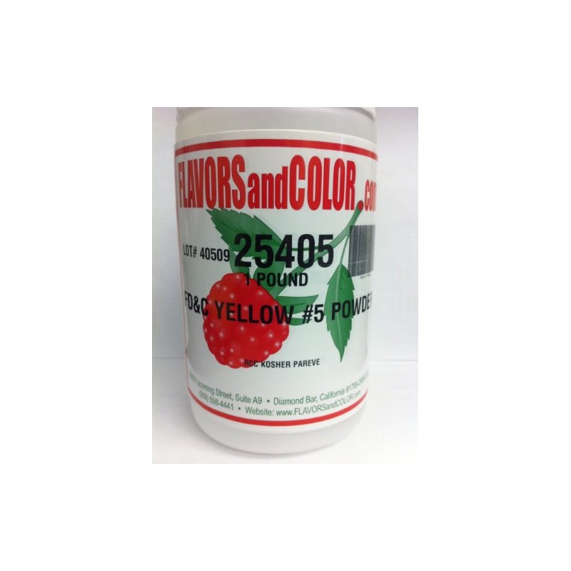 FD&C Yellow #5 Powder 454 Grams