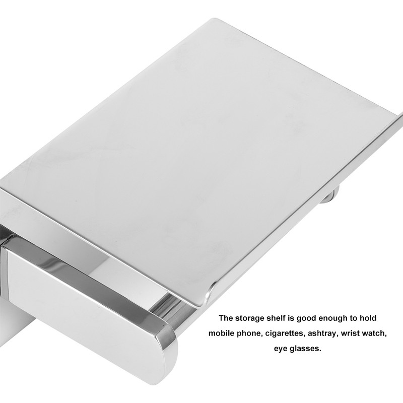 Stainless Steel Wall Mounted Toilet Roll Paper Holder with Mobile