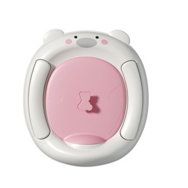 P & K Tragbarer Töpfchensitz Töpfchen für Kinder – Faltbare Reise-Toilette, Leicht & Kompakt, Einfach zu Reinigen, Ideal für Unterwegs & Zuhause (Pink-Weiß)