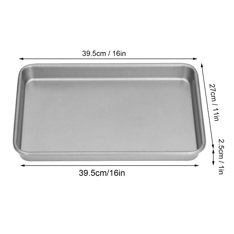 Baking Tray Rectangular Durable Strong High Temperature Resistance 3 Sizes
