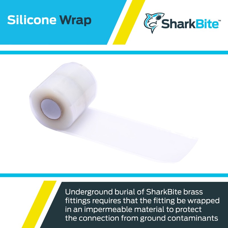 SharkBite Silicone Pipe Wrap for Push to Connect Brass Plumbing