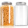 Tlence 2 Pack 1 Gallon Extra Large Clear Plastic Jars,