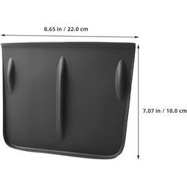 Toddmomy Almohadilla Protectora Negro de Silicona Antideslizante y Diseño Estilizado para Consola Central de Coche Plataforma de Carga Inalámbrica Portátil