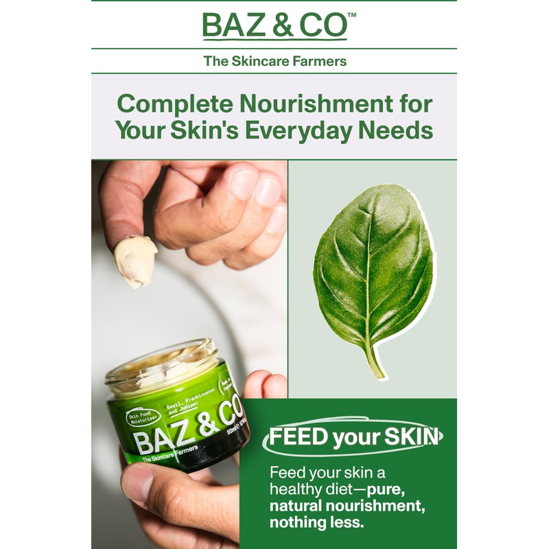 BAZ & CO Skin Food Moisturiser Face Cream for Men