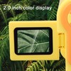 Kids Microscope Camera 2in Screen 1000X Magnification Adjustable LED 1080P