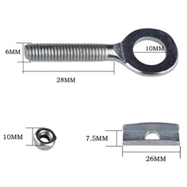 10PCS Bike Chain Tensioner Adjuster Bicycle Chain Tugs for Fixed Gear Single Speed Track Bicycle