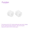 DMiotech 10 Pcs 10 Teeth Plastic Gear Model Reducer Plow