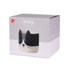 balvi Kitty Flower Pot Colour Black and White Original Flower