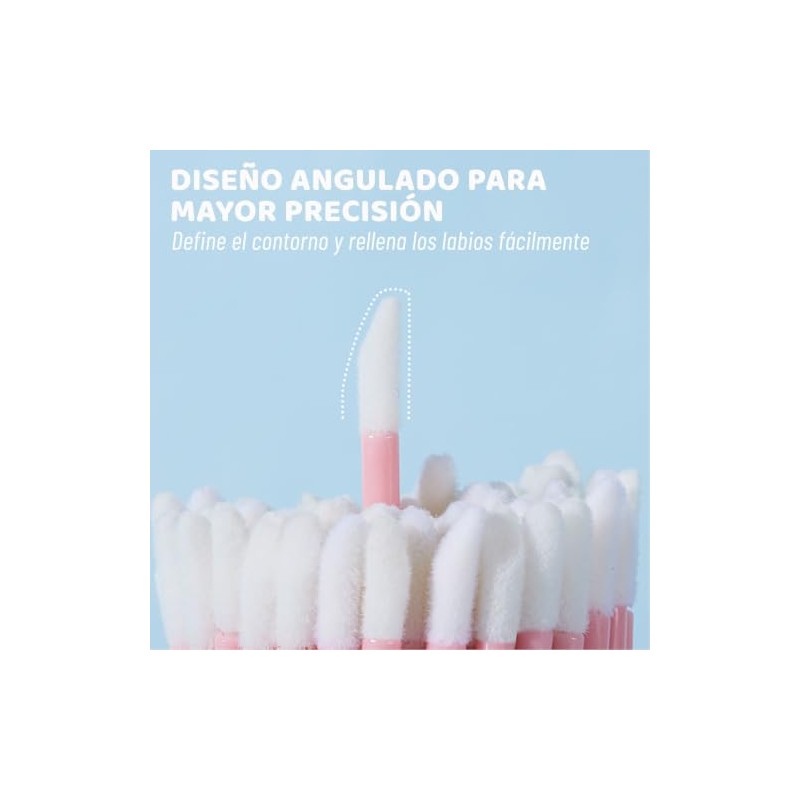 200 Piezas Cepillos Labios Pinceles Lápiz Labial Aplicadores Brillo