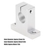 4 Pcs Rail Guide Support Aliminum Alloy Linear Motion Bracket