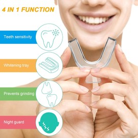 8 Pieces Teeth Whitening Mouth Trays Thermoplastic Teeth Trays Thermoforming Teeth Guards Mould Dental Oral Care Kit for Teeth Whitening Teeth Bleaching Teeth Grinding Teeth Protecting