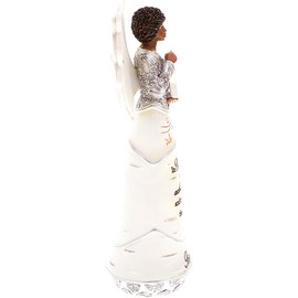 Pavilion - Happy Retirement - 6.5" Ebony African American Angel Figurine Religious God Jesus Christ Gift Home Decor Present