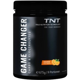 TNT Game Changer (675g) • Electrolyte Drink with Dextrose, Maltodextrin, Calcium, Magnesium & Potassium • Ideal for Long Training • 100% Vegan • Electrolyte Drink with Orange Flavour