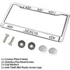 Jesus Fish Faith License Plate Frame Christian Faith Gift License