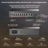 MokerLink 8 Port PoE Switch with 2 Gigabit Uplink, 802.3af/at