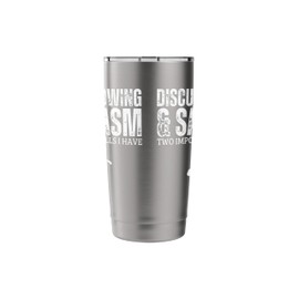 Discus Throwing and Sarcasm Funny Discus Thrower Stainless Steel Insulated Tumbler