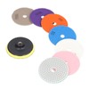 7Pcs Diamond Polishing Pads Wet Dry Polish Kit Grit 1Pc