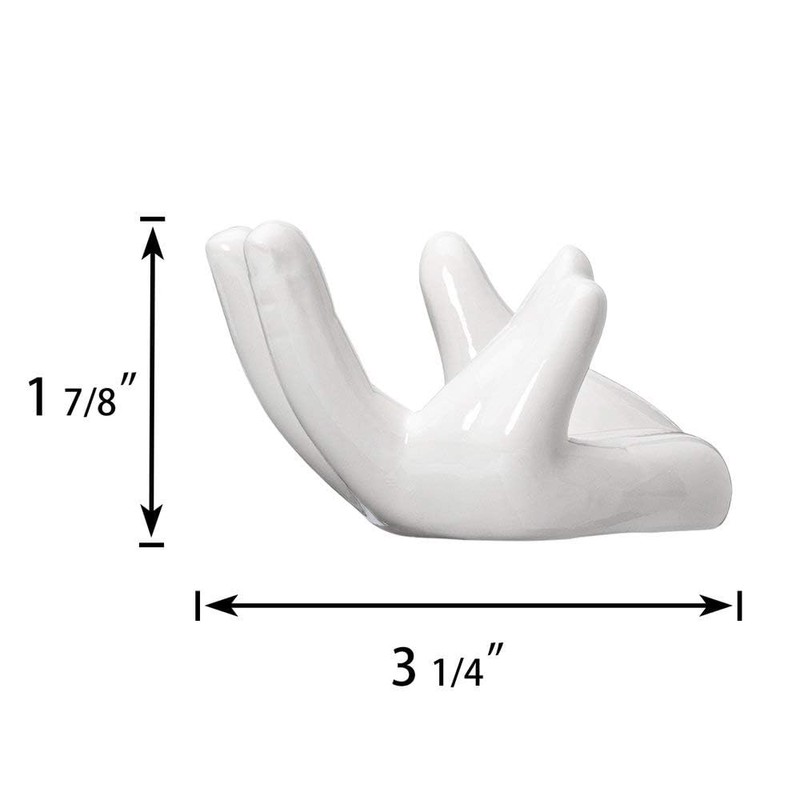Dahey Air Plant Holder Cute Ceramic Mini Hand Shape Stand