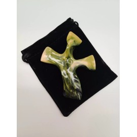 Christian Handheld Palm Prayer Cross with Dove by Newnak's , MADE IN THE USA!!!