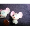 Vintage Plastic Minature Big Head Mice