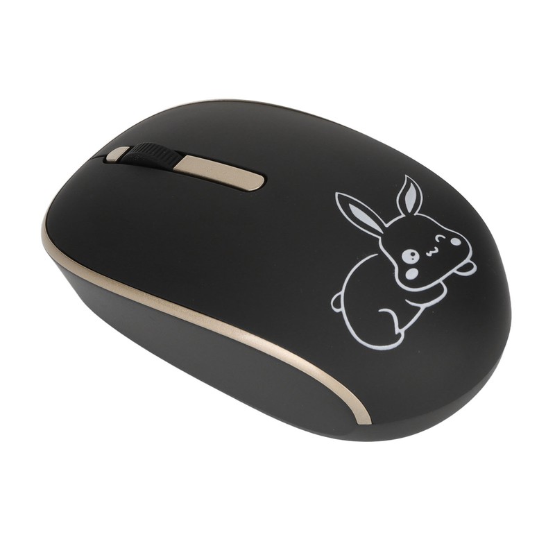 Wireless Type C Mouse 1200DPI Mute Button USB Dual Receiver