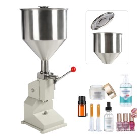 Liquid Filling Machine 5-50ml Manual Cosmetic Cream Paste Lotion Filler +Hopper