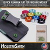 [10PCS] USA Made Anodized Aluminum Colored Finishing Washers - (Electric