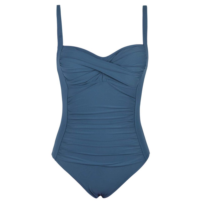 Hilor Women's One Piece Swimsuits Front Twist Bathing Suits Tummy