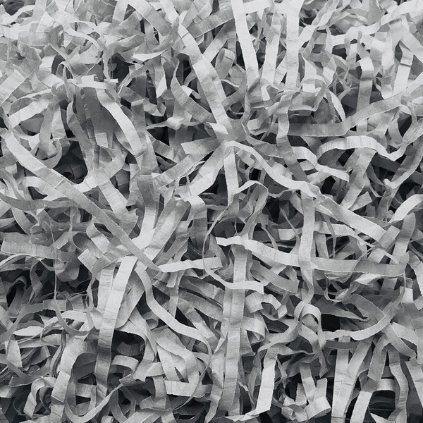 InsideMyNest Morning Mist Gray Shredded Tissue Paper Box Filler Hamper Gift Basket Acid-free Colorfast (100g)