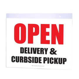 Nu-Dell 11" x 8.5" Horizontal Wall Mount Sign Holder, Clear