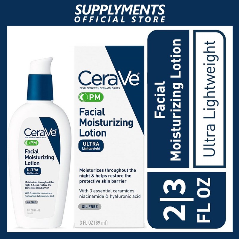 CeraVe AM Face Moisturizer with SPF 30 and CeraVe PM