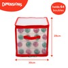 THE TWIDDLERS - Christmas Baubles Storage Box with Movable Inserts