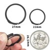 TIMULTI Titanium Key Holder Ring Lightweight Side Pushing Design 4