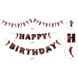 Seyal® Irn Man Theme Birthday Party Supplies
