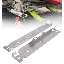Rynharta Premium Wheel Alignment Tool Plate with Hanging Holes, Stainless Steel Toe Alignment Tool Plates, Silver