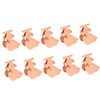 10pcs Metal Binder Clips Innovative Cartoon Cute Shape Electroplated Rustproof