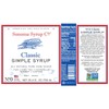 Sonoma Syrup Co Classic Simple Syrup, 25.4 Fl Oz