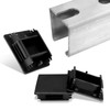 SIHAI 50-Pack 1-5/8 Inch Strut Channel End Caps - Square