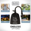 Black+Decker Outdoor 3 Grounded Outlets Timer with Waterproof Outlet and