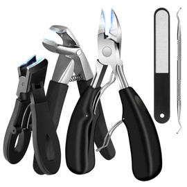 Toenail Clippers for Seniors Thick Nails, Ultra Sharp Sturdy Fingernail Toenail Clipper— Heavy Duty Ingrown Toenail Clippers, Thick Toenails with Wide Jaw Sharp Nail Cutter