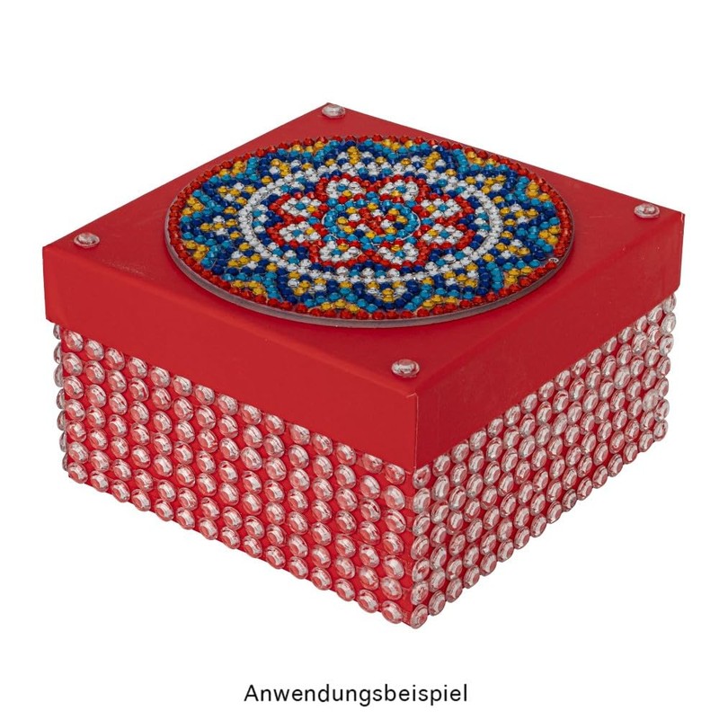 Ideen mit Herz 12 Diamond Painting Coasters with Metal Stand