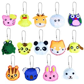 14 Pack Cartoon Animal Sewing Kit,DIY Crafting Sewing Craft Kit for Adults,Felt Sewing Craft Kit,Sewing Set for Beginner,DIY Handcraft Sewing Kit,Craft Kits with Sewing Tools
