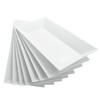 Plastic Serving Trays for Parties, Reusable White Serving Platters and