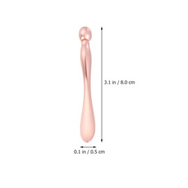 IWOWHERO 2pcs Eye Cream Massage Sticks Alloy Beauty Roller for Eye Care to Absorption Reduce Puffiness Rose Gold Design