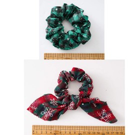 Egurs Christmas Hair Scrunchies, Pack of 13 Christmas Elastic Ponytail Hair Bobbles Colourful Hair Accessories Hair Rope for Girls Women Children Women