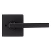 Kwikset Halifax Matte Black Bed and Bath Lever Right or